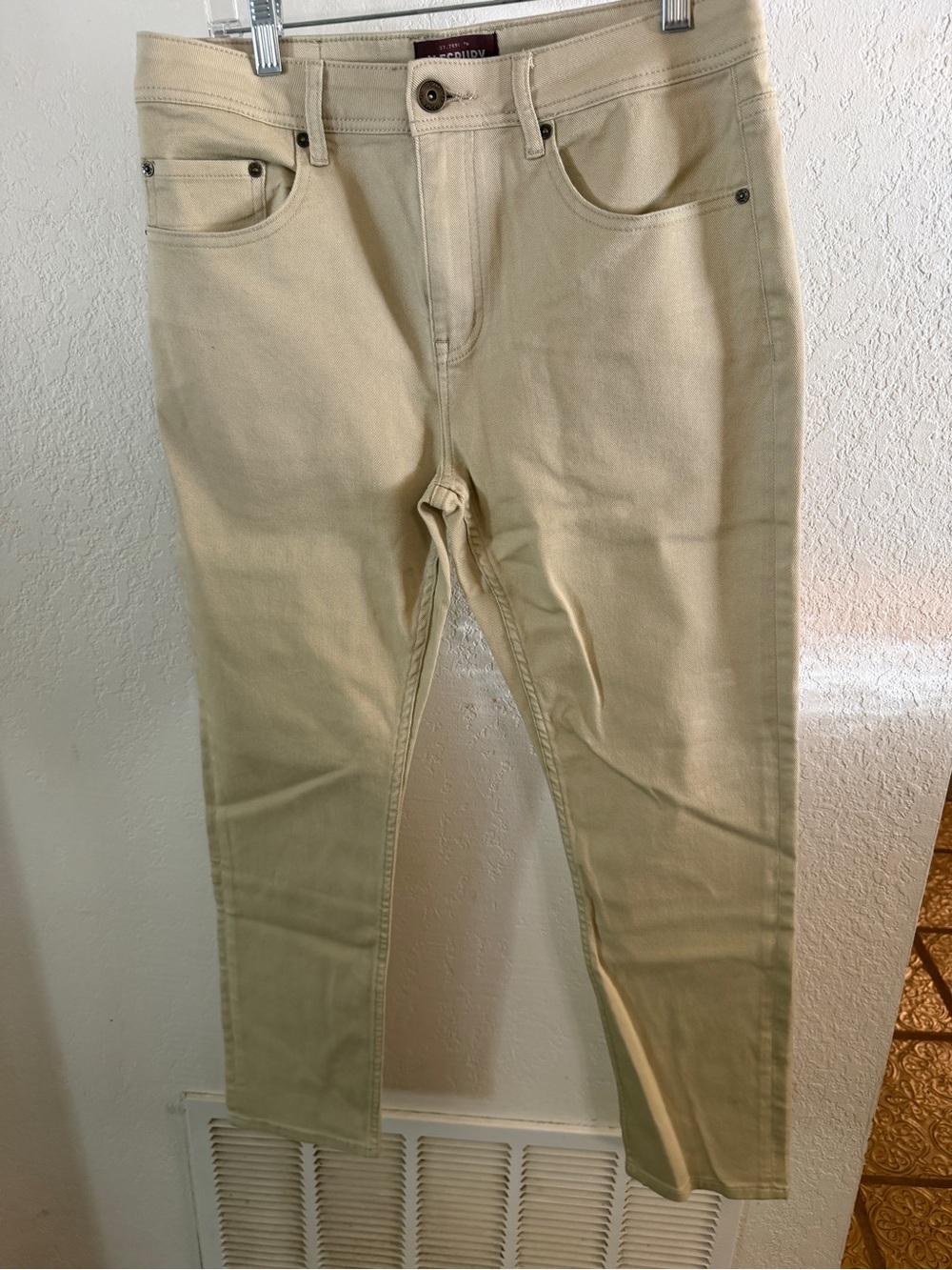 Light Beige Slim Fit Jeans